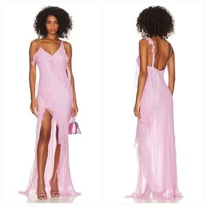 Amanda Uprichard X Revolve Cassilda Gown in Baby Pink